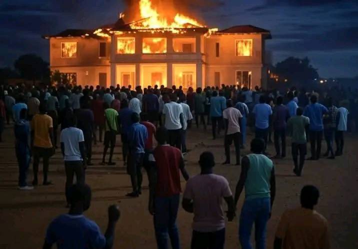 Did youth burn down Wike's house today?