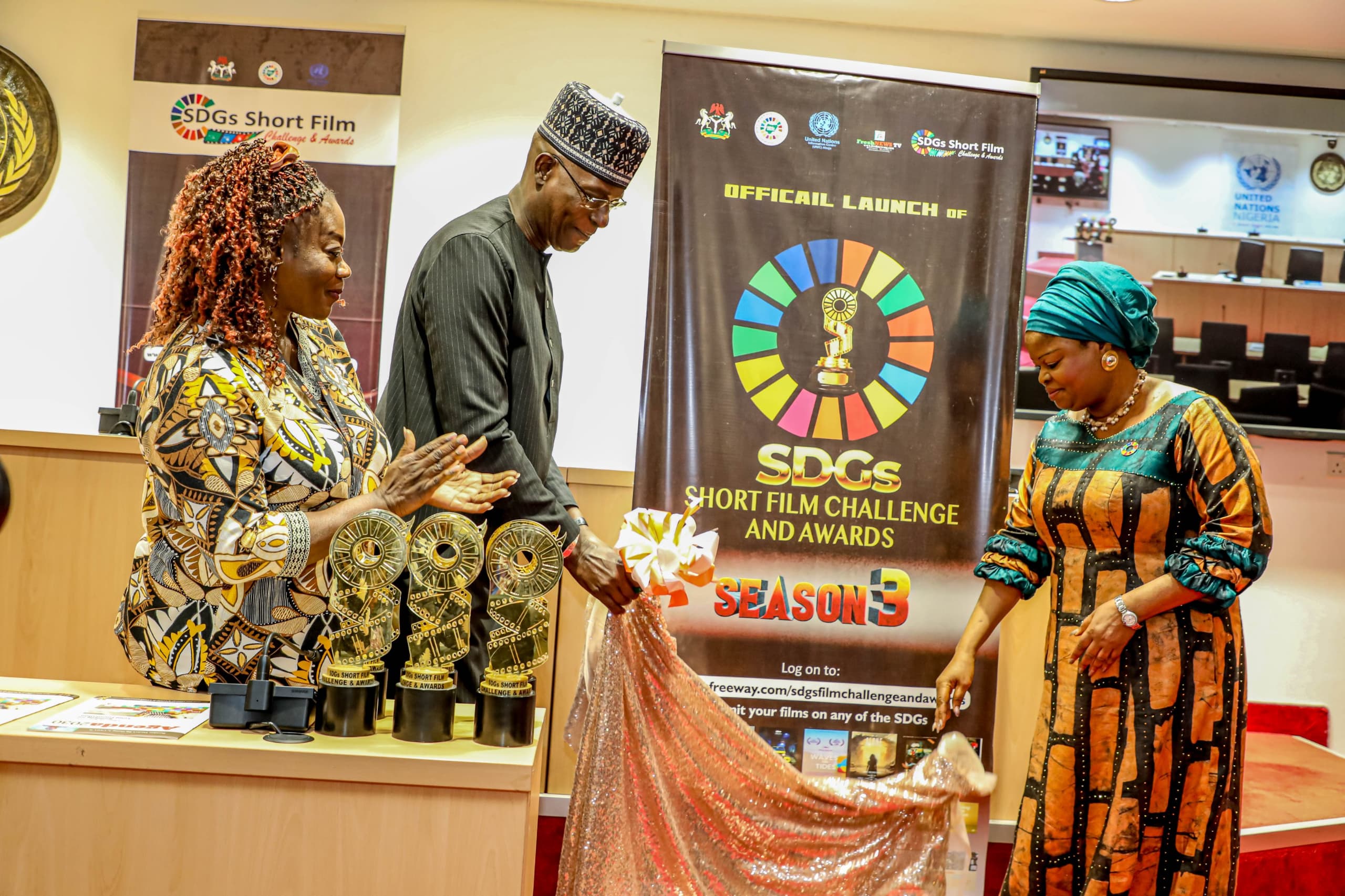 UN , OSSAP-SDGs and FreshNEWS Media Group unveils the third edition of the SDGs film Challenge and Awards in Abuja Nigeria