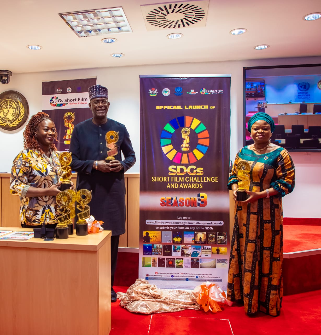 UN , OSSAP-SDGs and FreshNEWS Media Group unveils the third edition of the SDGs film Challenge and Awards in Abuja Nigeria