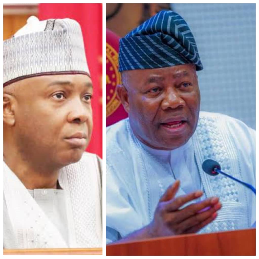 Saraki fires back at Akpabio: 'Don't politicise call for due process in Senate'