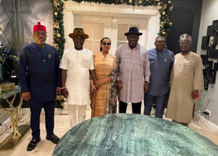Bayelsa Senator, Henry Seriake Dickson, some opposition lawmakers visit their suspended colleague, Natasha Akpoti-Uduaghan, in her Abuja home.