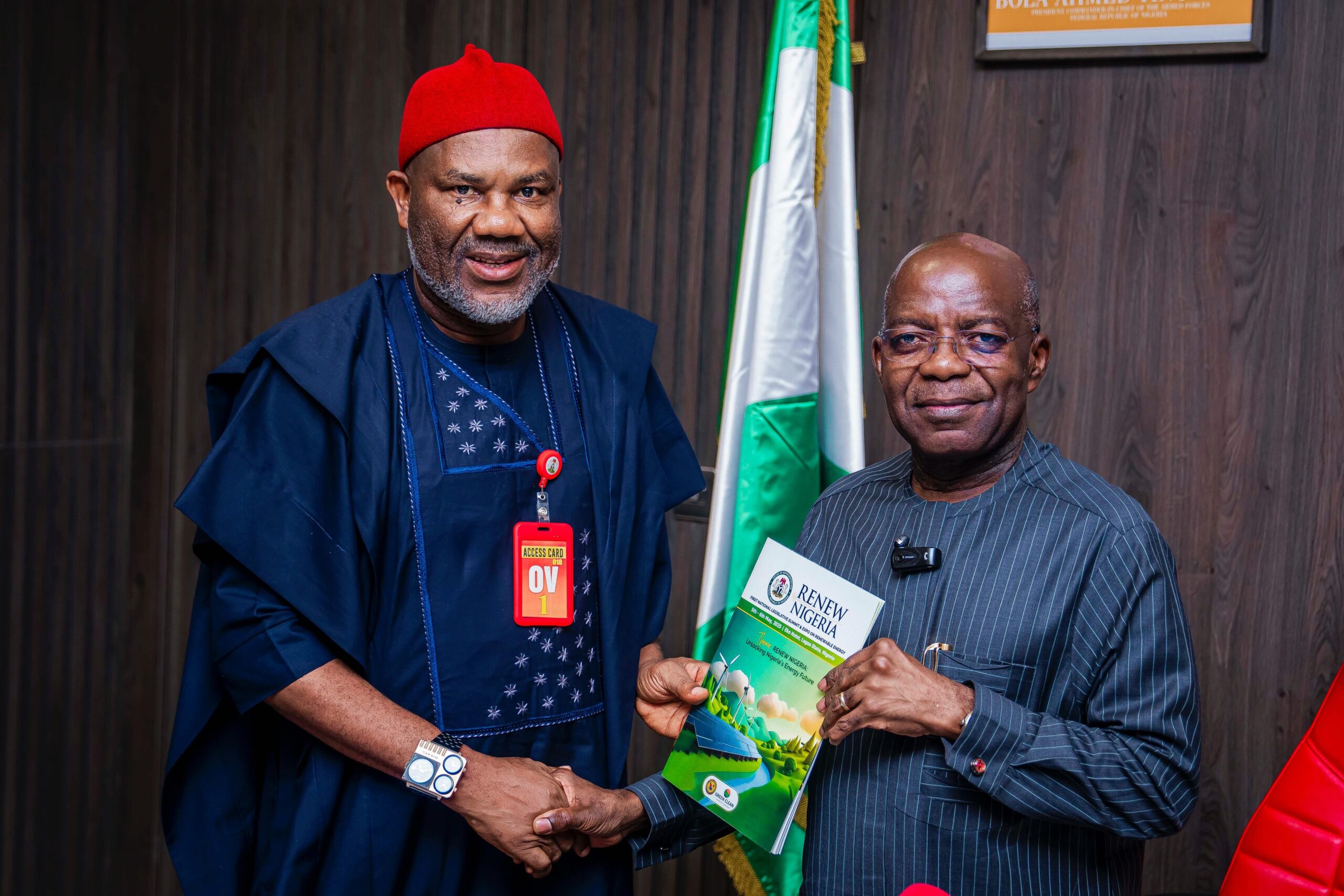 Governor Alex Otti of Abia to partner with National Assembly in development of renewable energy to tackle electricity supply challenges