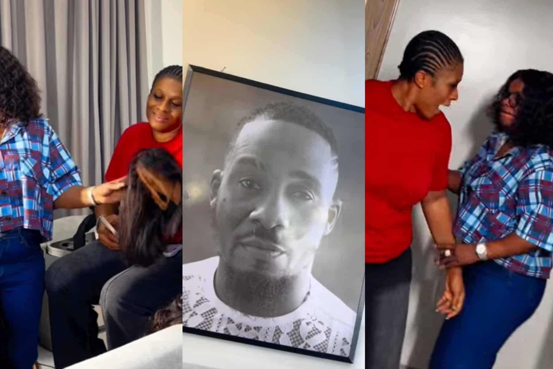 Empress Njamah touches hearts with surprise for late Junior Pope’s wife