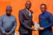 Head, Corporate Communications & Branding, Egbin Power, Felix Ofulue (right), while receiving the Sustainable Development Company of the Year Award won by Egbin Power Plc from the District Overseer, New Oko-Oba Foursquare Gospel Church of Nigeria, Rev. Dr. Wole Adebayo (middle), and Chairman, Editorial Board of Energy Times, Mallam Yakubu Lawal (left) at the Energy Times Awards 2024 held in Lagos.