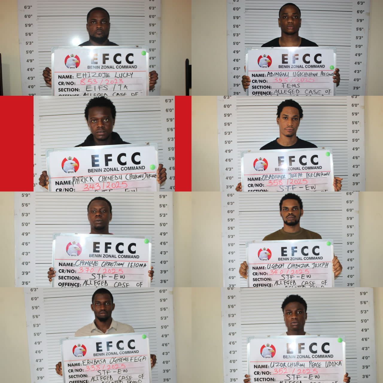 23 internet fraudsters jailed in Benin city after they pleaded guilty to one-count separate charges of fraud filed against them by EFCC.