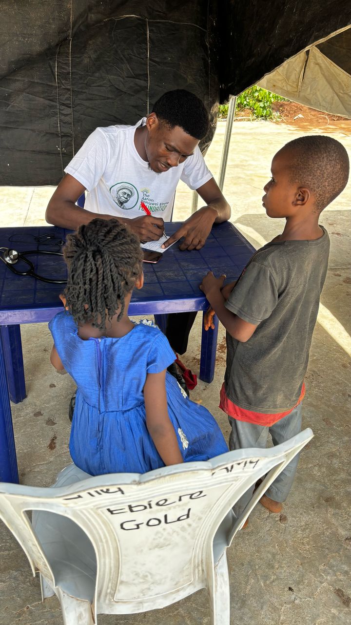 Aaron Ponuwei Ebelo Foundation offers free medical services to residents of Gbelebu Community, Edo State, in the spirit of Easter celebration