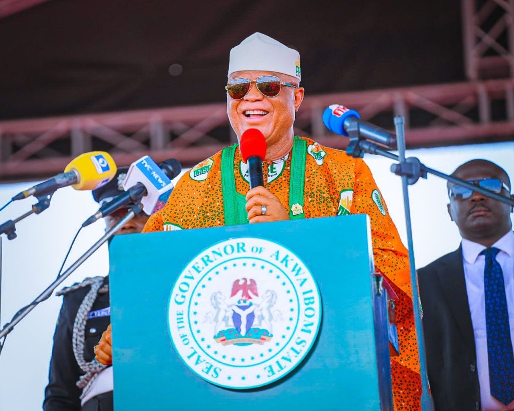 Gov. Umo Eno shuns own party, says Tinubu will remain President till 2031