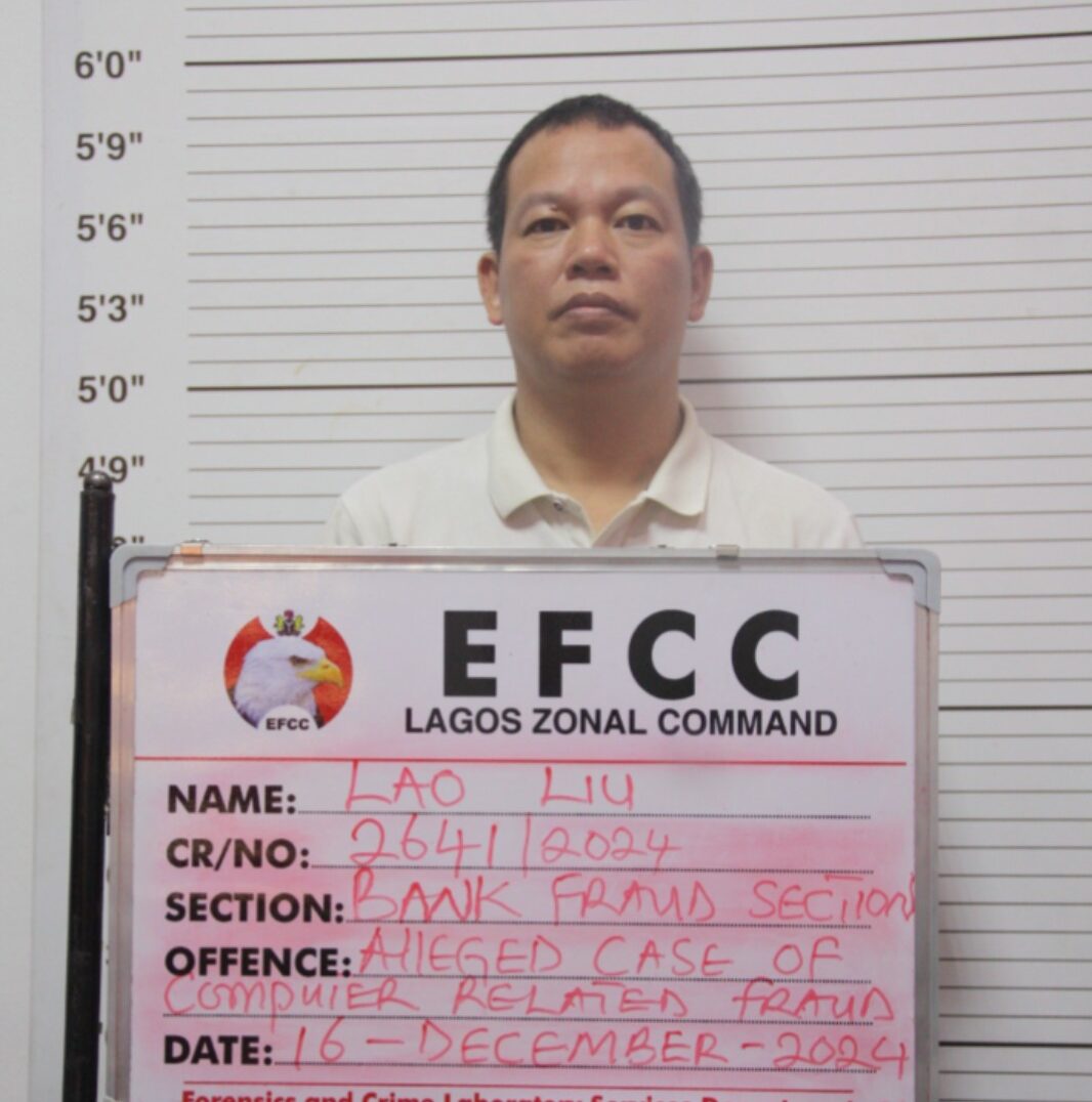 EFCC arraigns Liu Beixiang for giving false information in Lagos