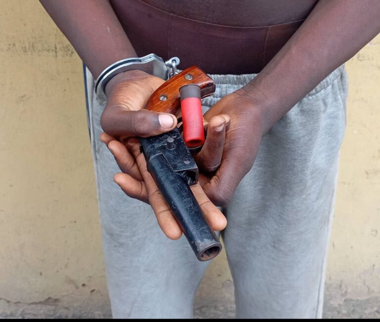 Police arrest 16-year-old boy has been over alleged illegal possession of a pistol in Ebute-Ero area of Lagos State.