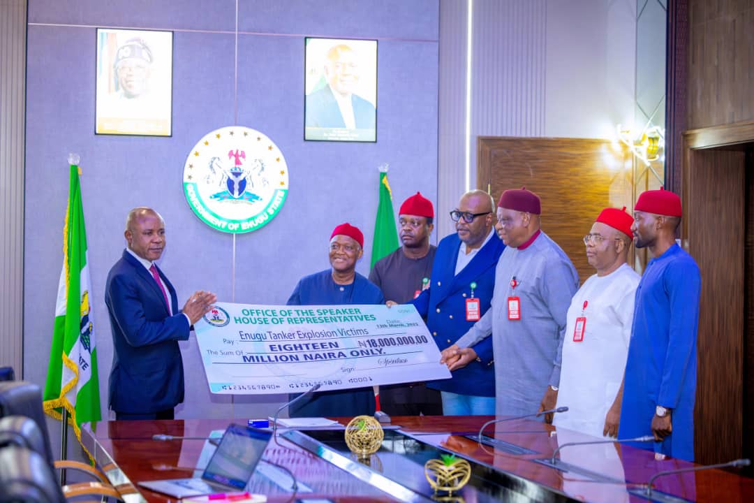 Reps donate N18m to victims of Enugu tanker explosion