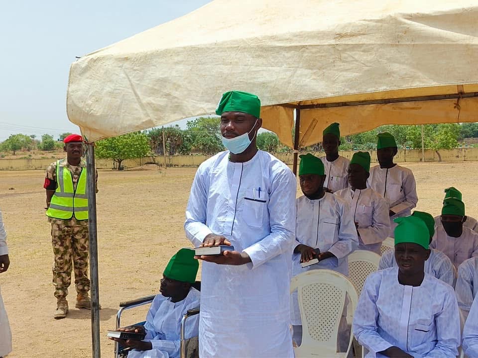 Borno Govt receive repentant Boko Haram insurgents who recently graduated from the FG's Operation Safe Corridor DRR Camp in Gombe State.