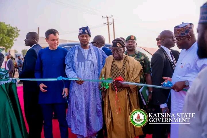 President Tinubu commissions Katsina Agricultural Mechanisation Centre, where 400 brand new tractors, other implements have been assembled.