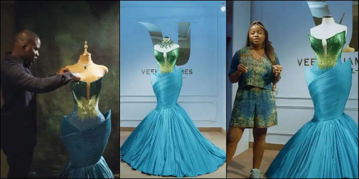 Veekee James calls out Senegalese designer for copying her dress