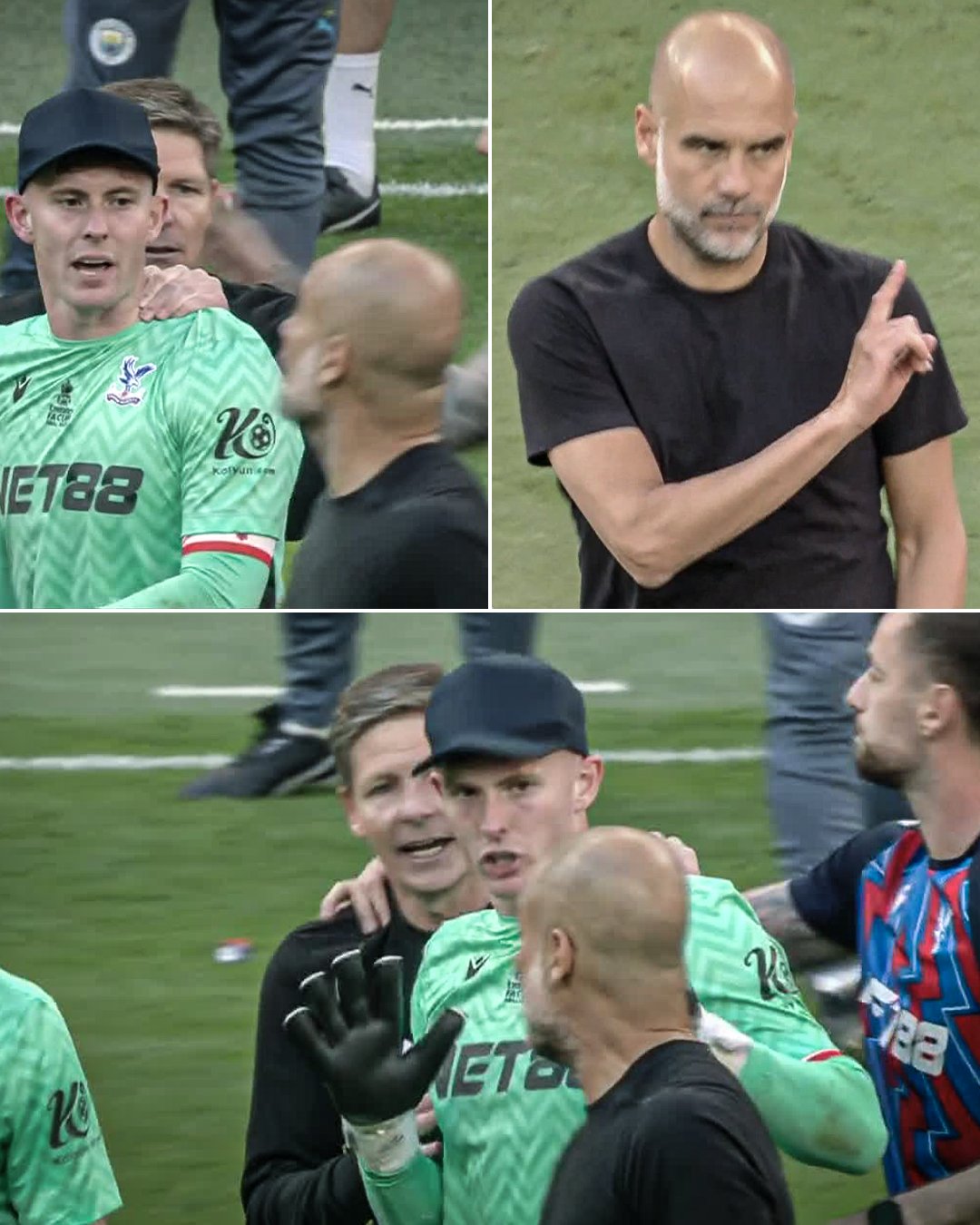 Pep Guardiola confronts Dean Henderson as Crystal Palace defeat Man City to win FA Cup