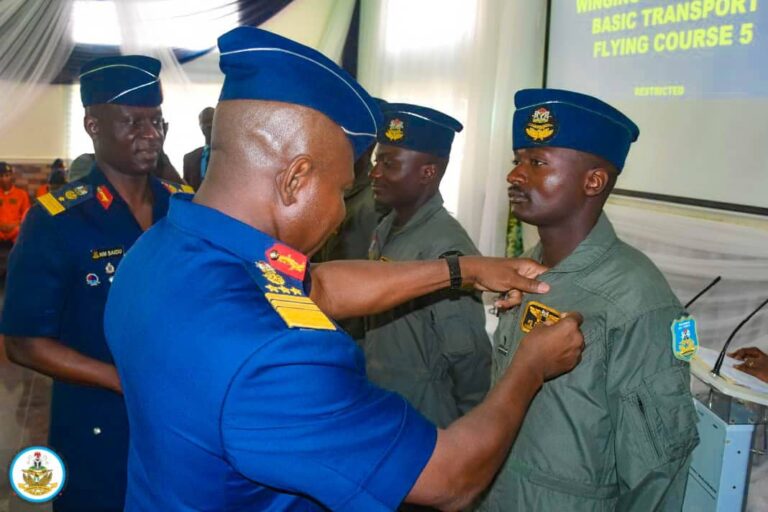 CAS Hassan Abubakar tells new pilots of the Nigerian Air Force (NAF), that earning their flying qualification was a national responsibility.