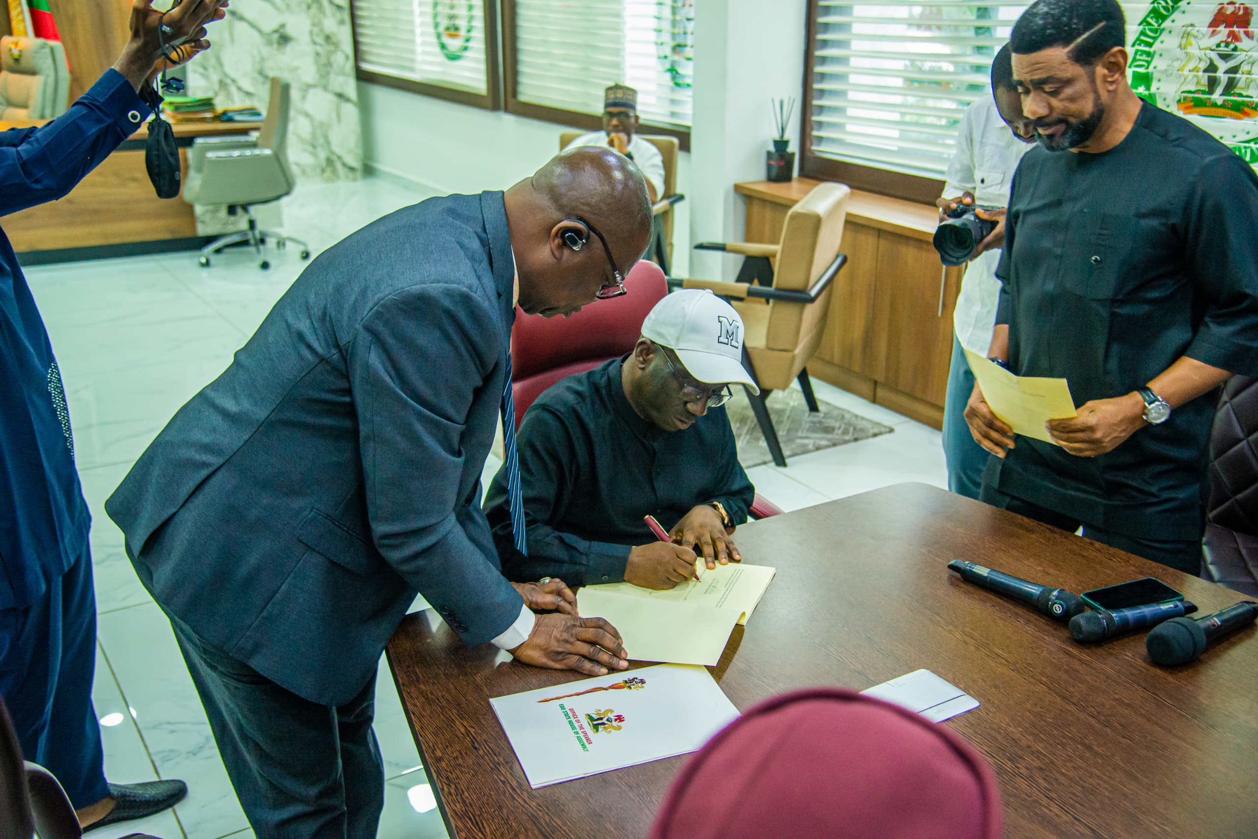 Governor Monday Okpebholo signs bill for the establishment of Edo State College of Nursing, Health Sciences and Technology into law