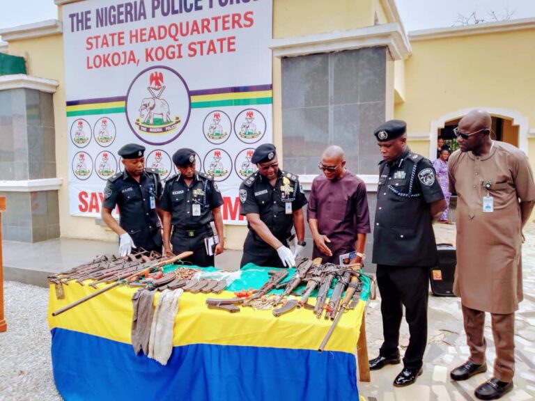 Police list 75 kidnappers, 66 armed robbers among 239 suspects arrested for various crimes from February across Kogi State till date
