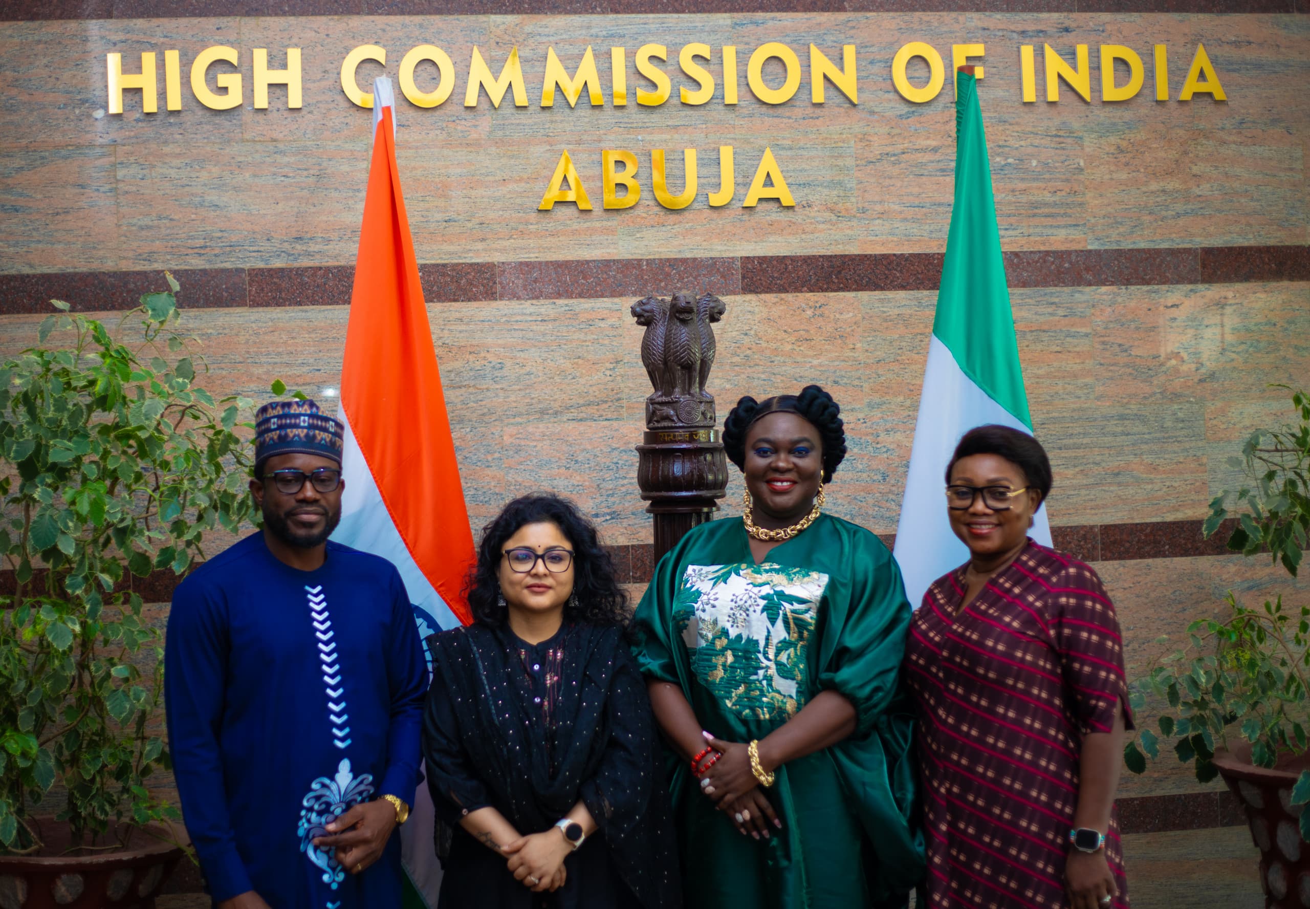 AMP President Queen Ebigieson Acting High Commissioner of India to Nigeria, Vartika Rawat to discuss growth of Nigeria's creative sector.