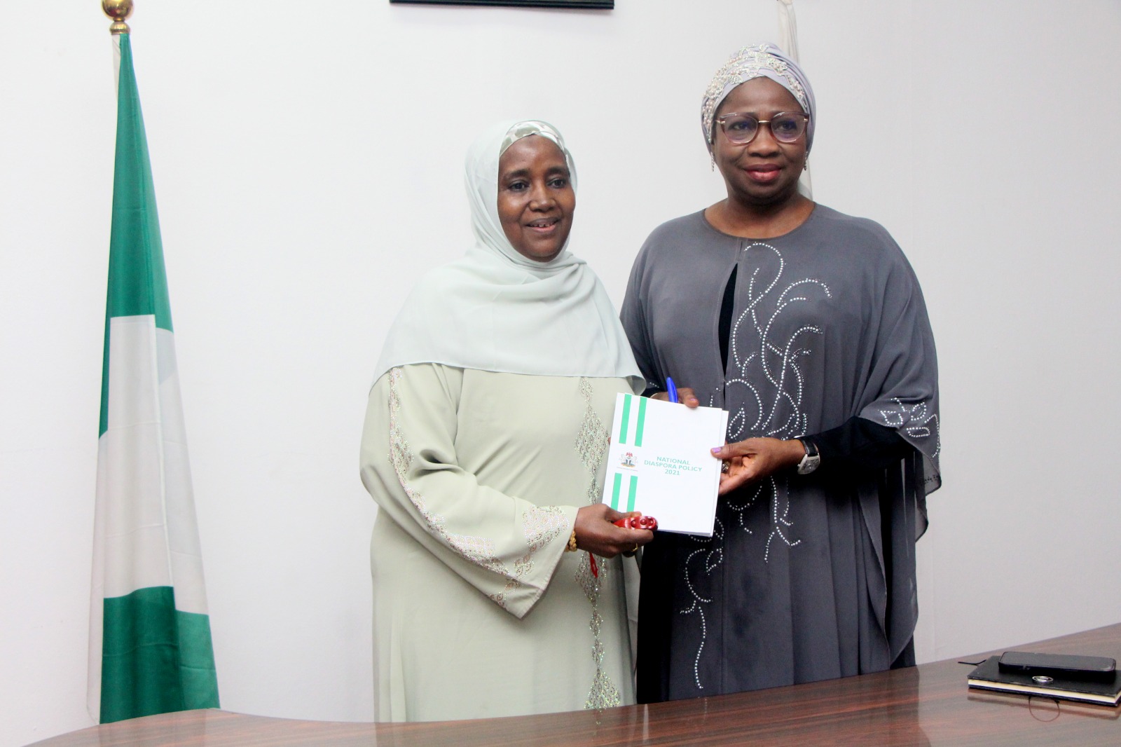 NAPTIP boss, Binta Adamu Bello revealed rescue of 19 girls made pregnant by one man at a meeting with NiDCOM boss, Dabiri-Erewa in Abuja.