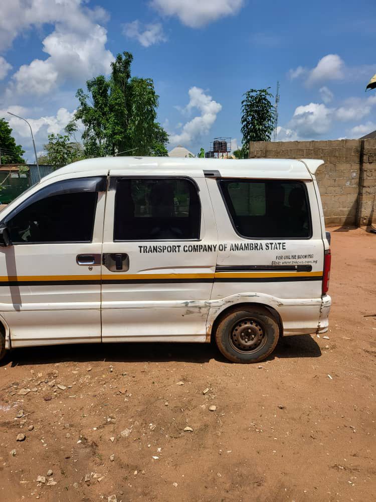 Police recover shuttle bus belonging to Transport Company of Anambra (TRACAS) snatched by armed robbers at Nkwelle, Oyi LG of the state.