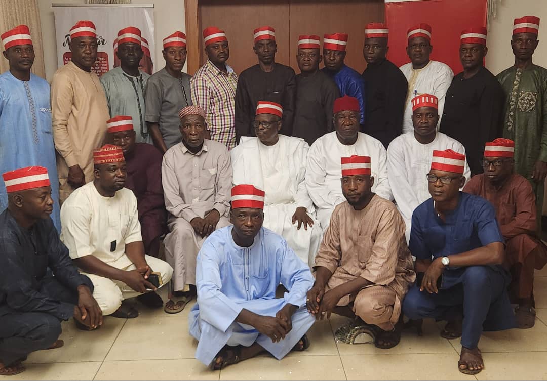 Former Kano governor, Rabi'u Musa Kwankwaso, receives 24 military officers, who retired on January, 2025 into his Kwankwasiyya Movement