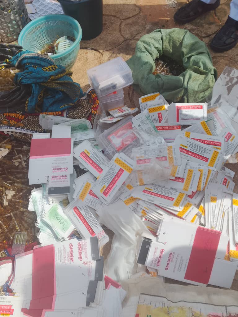 NAFDAC uncovers factory where expired drugs are being relabeled and repackaged for consumption at Azagba Ogwashi, Aniocha LG of Delta State