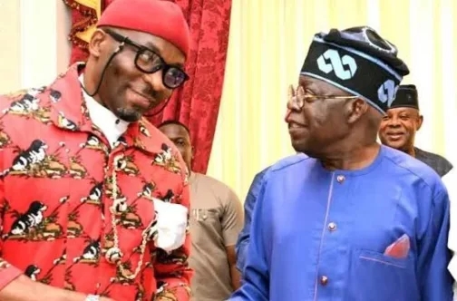 TINUBU REJOICES WITH DEPUTY SPEAKER BENJAMIN KALU ON HIS BIRTHDAY