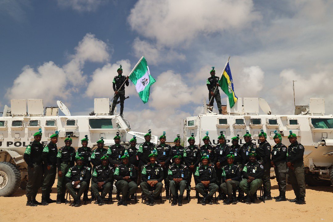 IGP Olukayode Egbetokun commends Nigeria police officers for outstanding performance while serving under the AUSSOM.