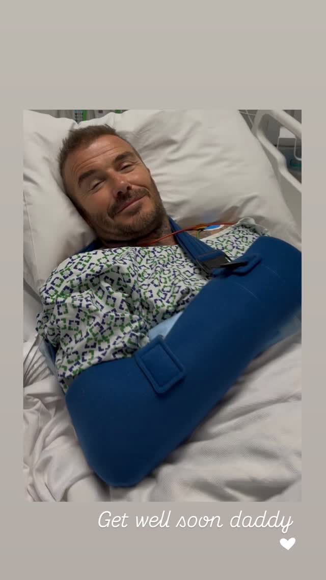 David Beckham lands in hospital