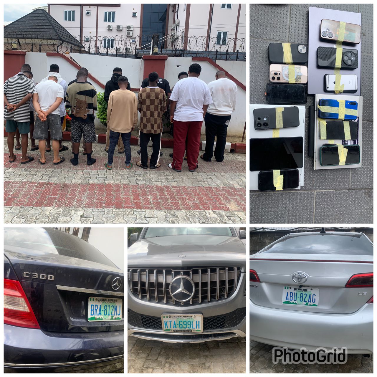 EFCC operatives arrest 19 suspects allegedly involved in internet fraud in sting operations in Cross River and Akwa Ibom States