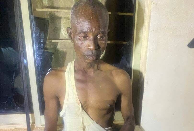 Police nab suspected ritualist identified as Suberu Jose for allegedly attacking the country home of Sen. Natasha Akpoti-Uduaghan in Kogi