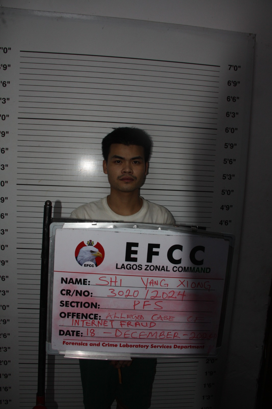 The blurry picture of Shi Yang Xiong released by EFCC.