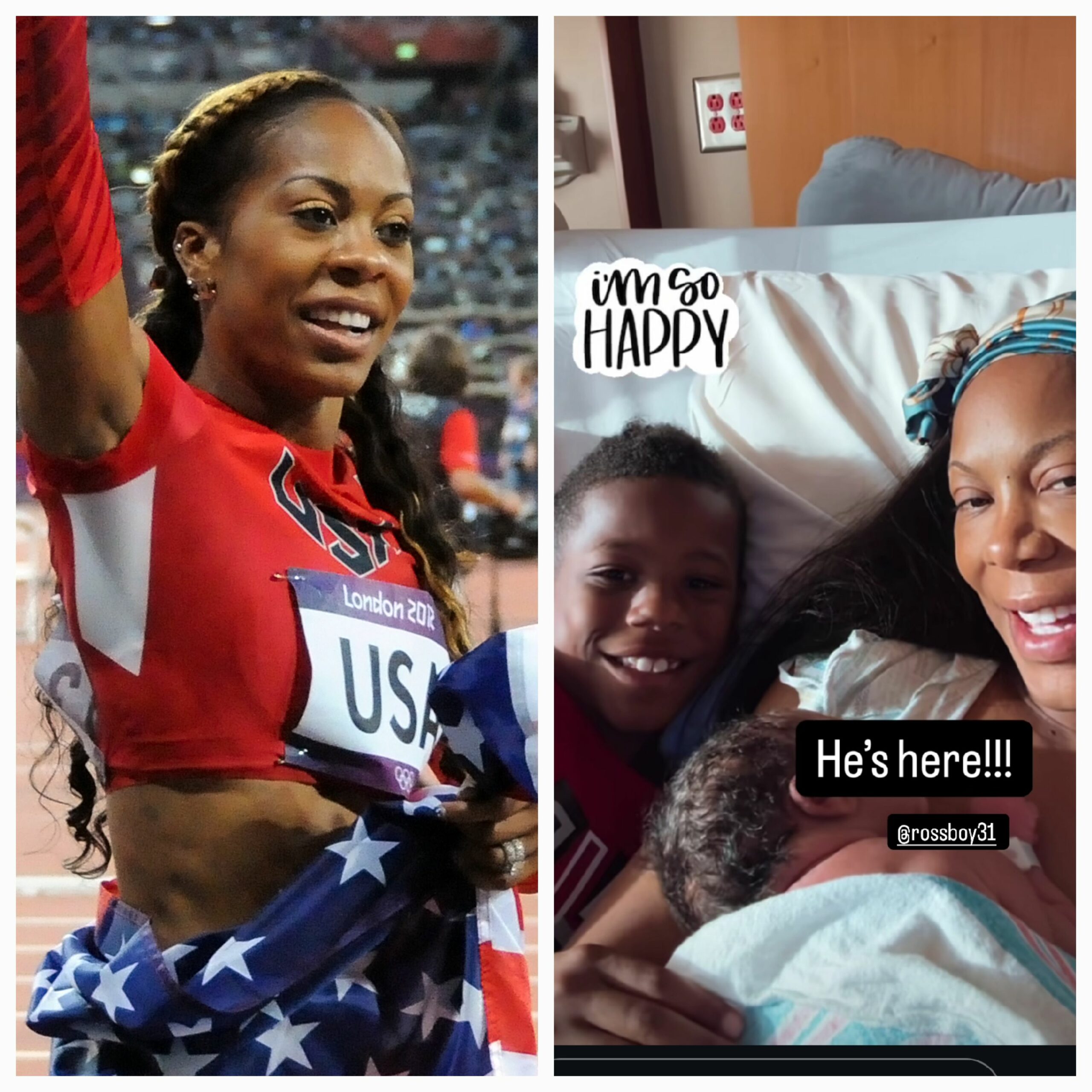 Sanya Richards-Ross welcomes third child