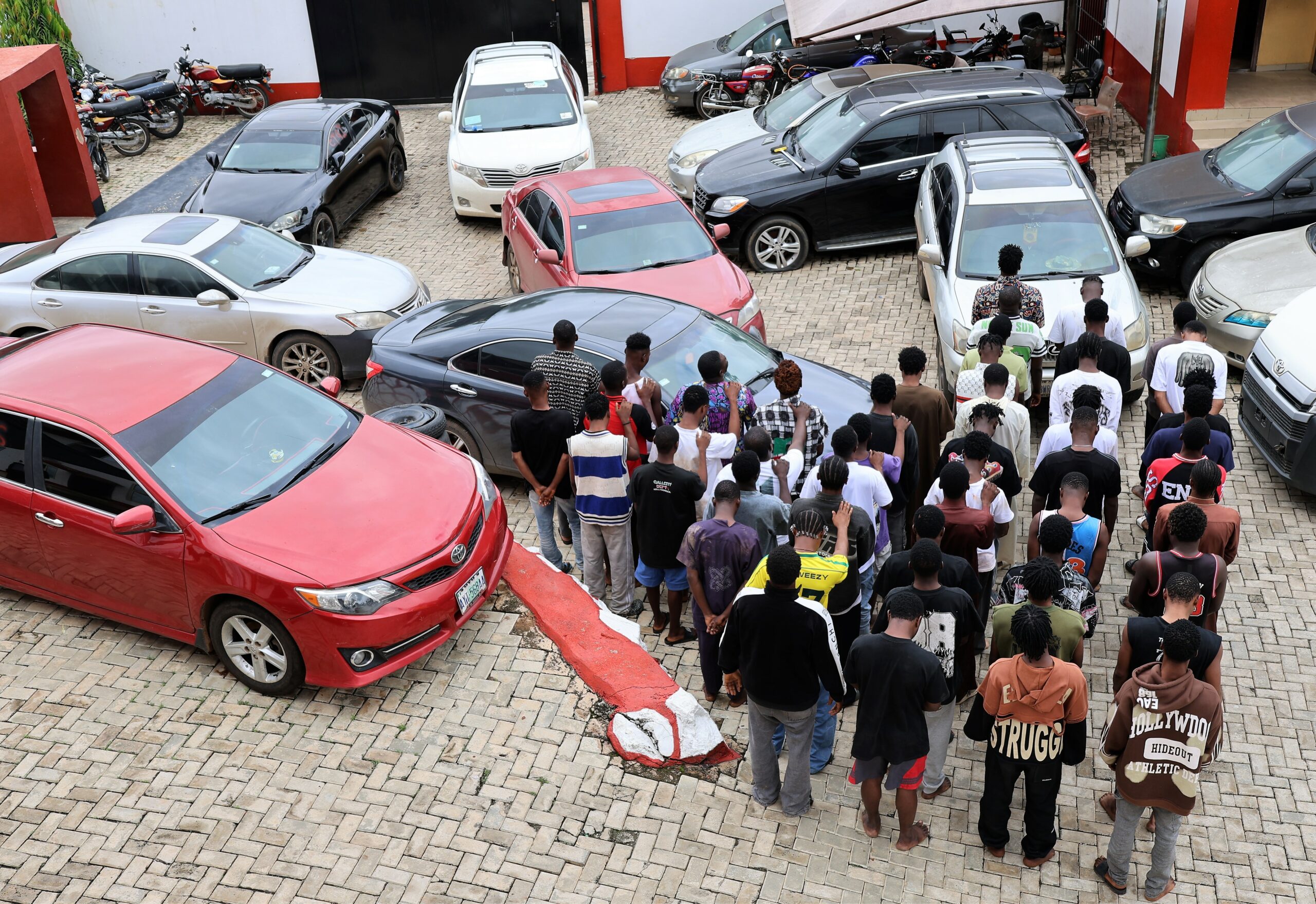 The alleged internet fraudsters arrested in Abeokuta