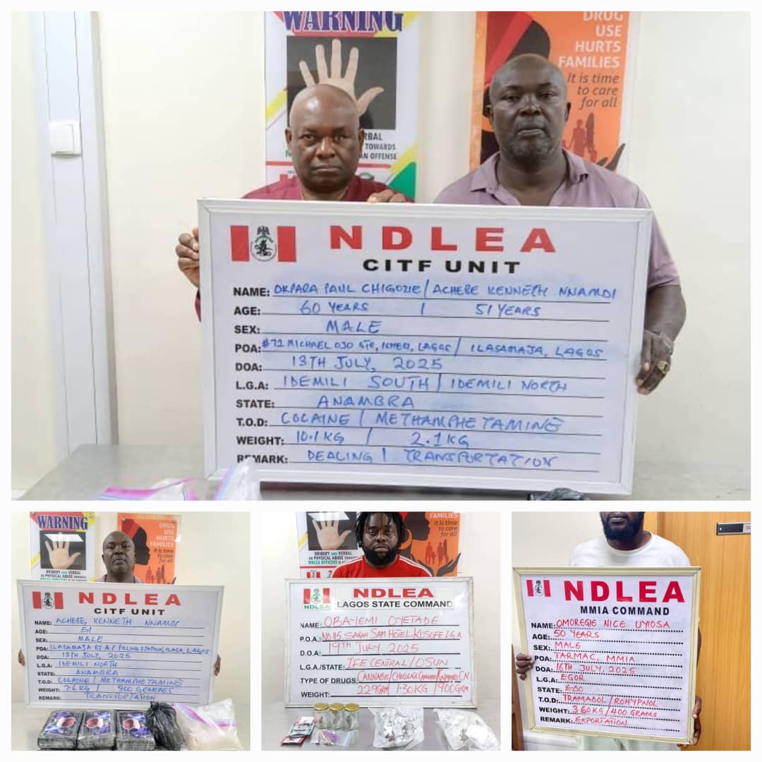 NDLEA arrests wanted drug kingpin with 11.6kg cocaine, meth