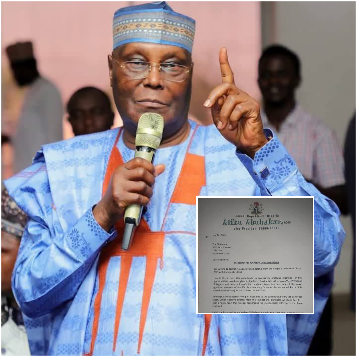 Minister of Aviation, Festus Keyamo accuses ex-VP VP Atiku Abubakar of impersonation over continued use of coat of arms on his letterhead