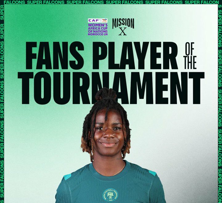 Esther Okoronkwo named Fans’ Player of the Tournament at WAFCON 2024