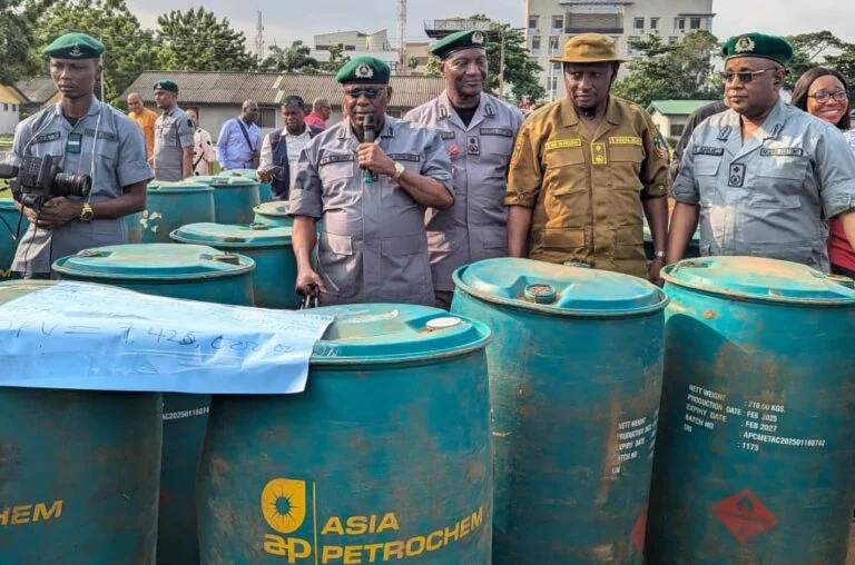 Nigeria Customs Service says its operatives have intercepted 35,535 litres of petrol worth ₦58.36 million being smuggled out of the country