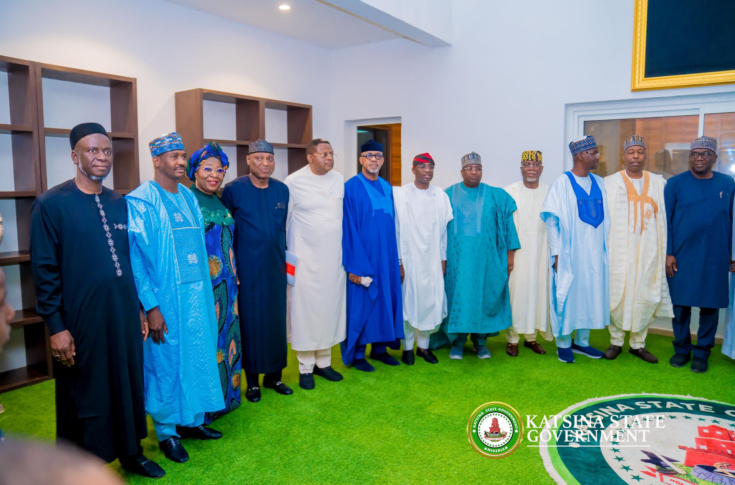 VP Kashim Shettima , APC governors pay sympathy visit to Katsina governor Malam Dikko Umaru Radda over recent accident involving his convoy 