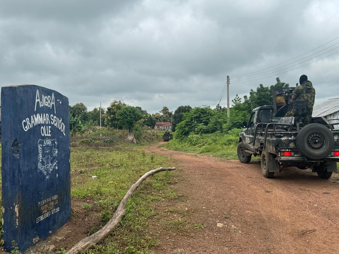 Nigerian Army deploy troops to Olle-Bunu community in Kabba/Bunu LGA of Kogi to stem tide of banditry threatening the area and its environs.