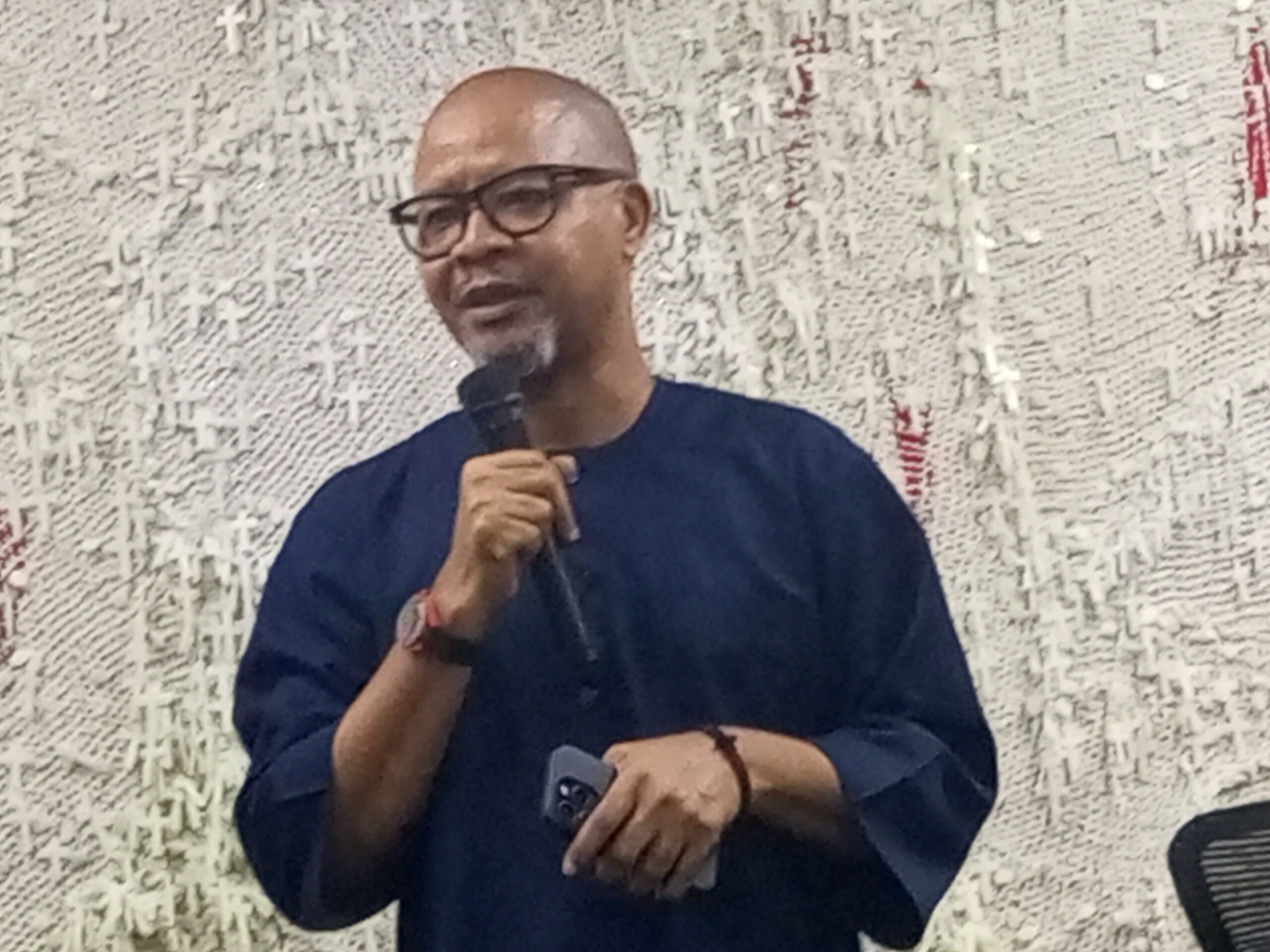 Fun as writers celebrate Michael Archer, publisher of Guernica magazine, in Lagos