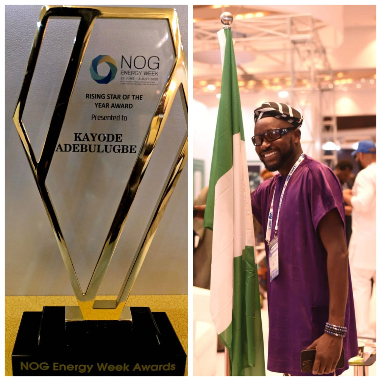 Kayode AdegbulugbeKayode Adegbulugbe bags rising star award at NOG 2025