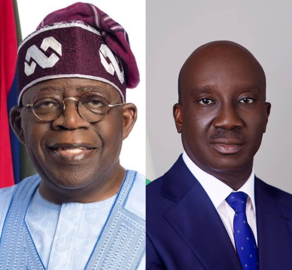 President Bola Tinubu declares support for development strides of Edo Governor Monday Okpebholo at the sideline of APC NEC meeting