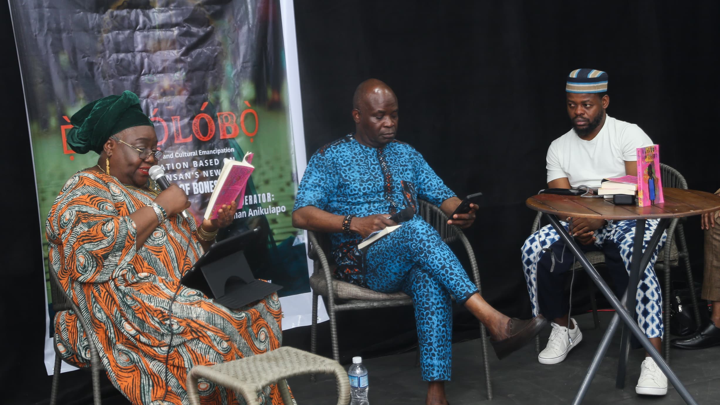 The event themed ‘Enilolobo: Conversation based on Bunmi Oyinsan's new novel, 'Ladder of Bones' held on Sunday, August 17 in Lagos