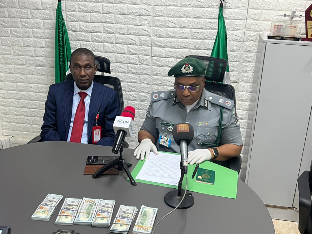 EFCC investigates Duru Ikechukwu Damian for allegedly failing to declare the sum of $59,000 at Murtala Muhammed Int. Airport, Ikeja, Lagos.