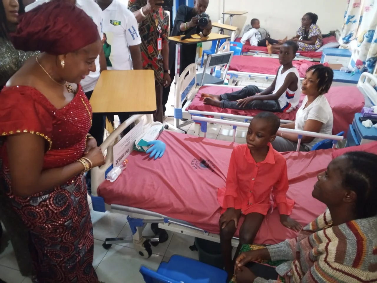 Wife of Anambra Governor, Nonye Soludo, pays medical bills of 200 patients as part of activities to mark her 55th birthday.