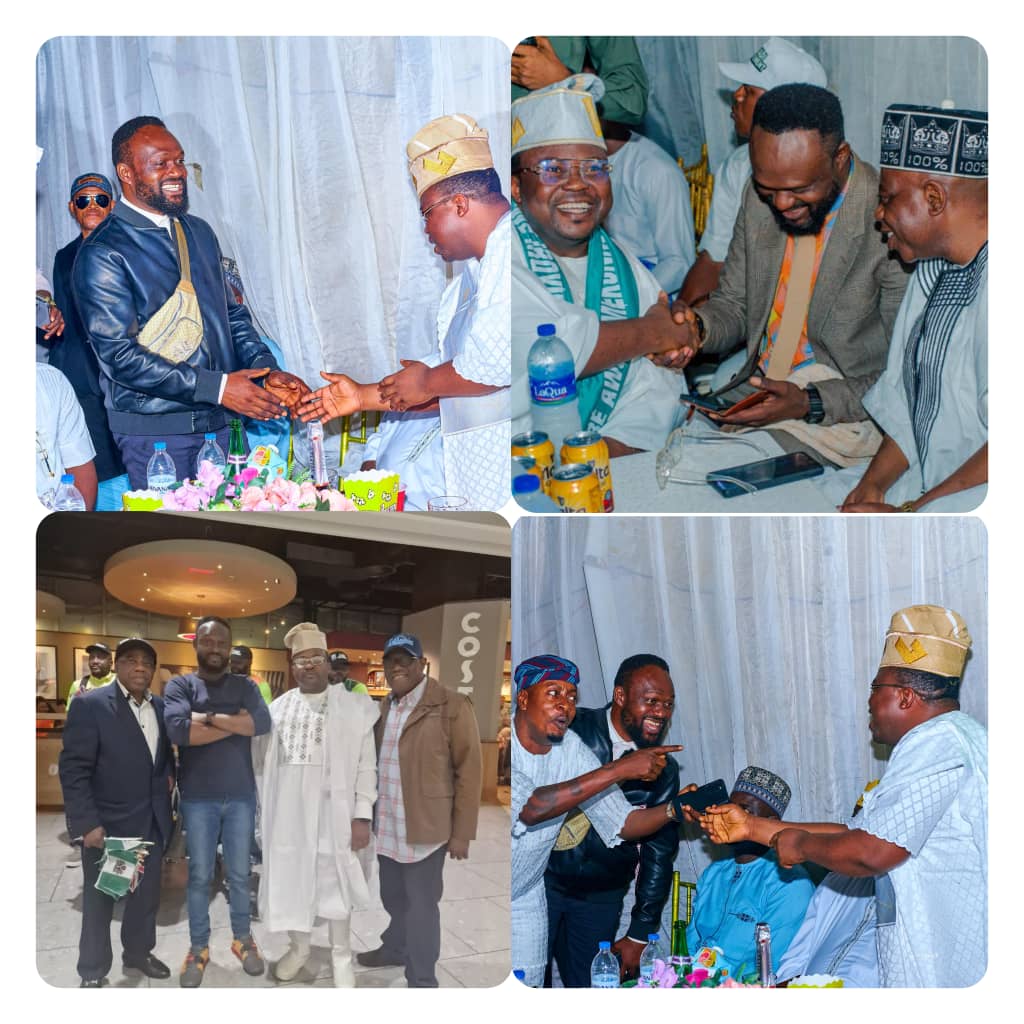 Ajadi honours Juju star FemoLancaster at 50th birthday celebration in London