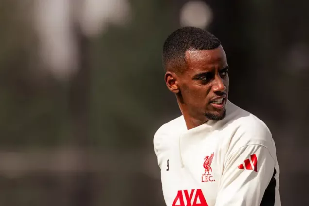 Photos: Isak spotted in Liverpool training for the first time – P.M. News