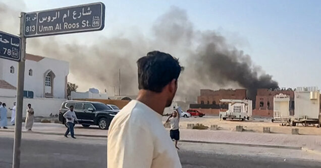 Israeli strike on Hamas in Doha, September 9, 2025 – cropped