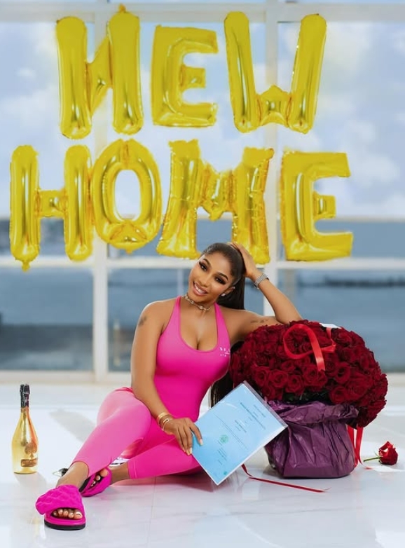 Mercy Eke celebrates birthday, new Ikoyi home
